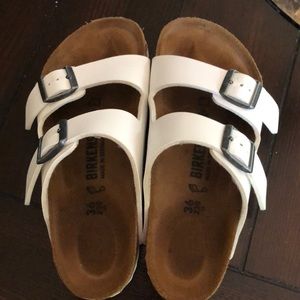 White birkenstocks 36 regular